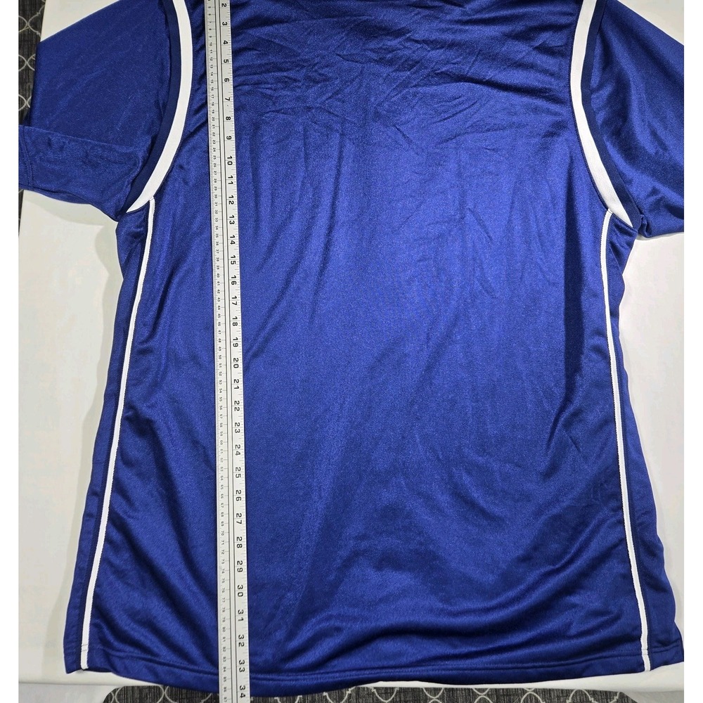 Adidas Team Buttom Up Track Basketball Warm Up Mens Size XLarge Blue Polyester - Picture 9 of 10
